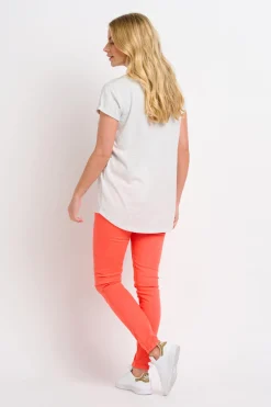 Brakeburn Abstract Palms Tee Khaki Hot