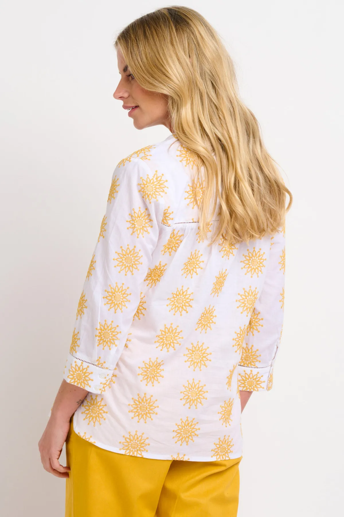 Brakeburn Ada Embroidered Blouse White Discount