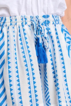 Brakeburn Aria Embroidered Shorts Blue Hot