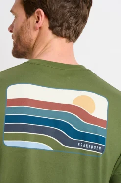 Brakeburn Astroglide Tee Green Outlet