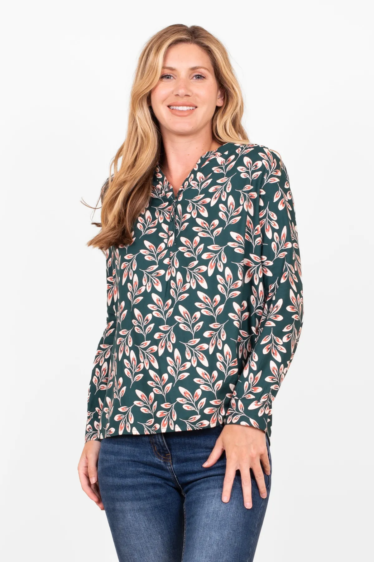 Brakeburn Autumn Breeze Blouse Green Cheap