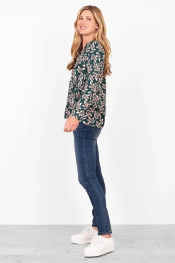 Brakeburn Autumn Breeze Blouse Green Cheap