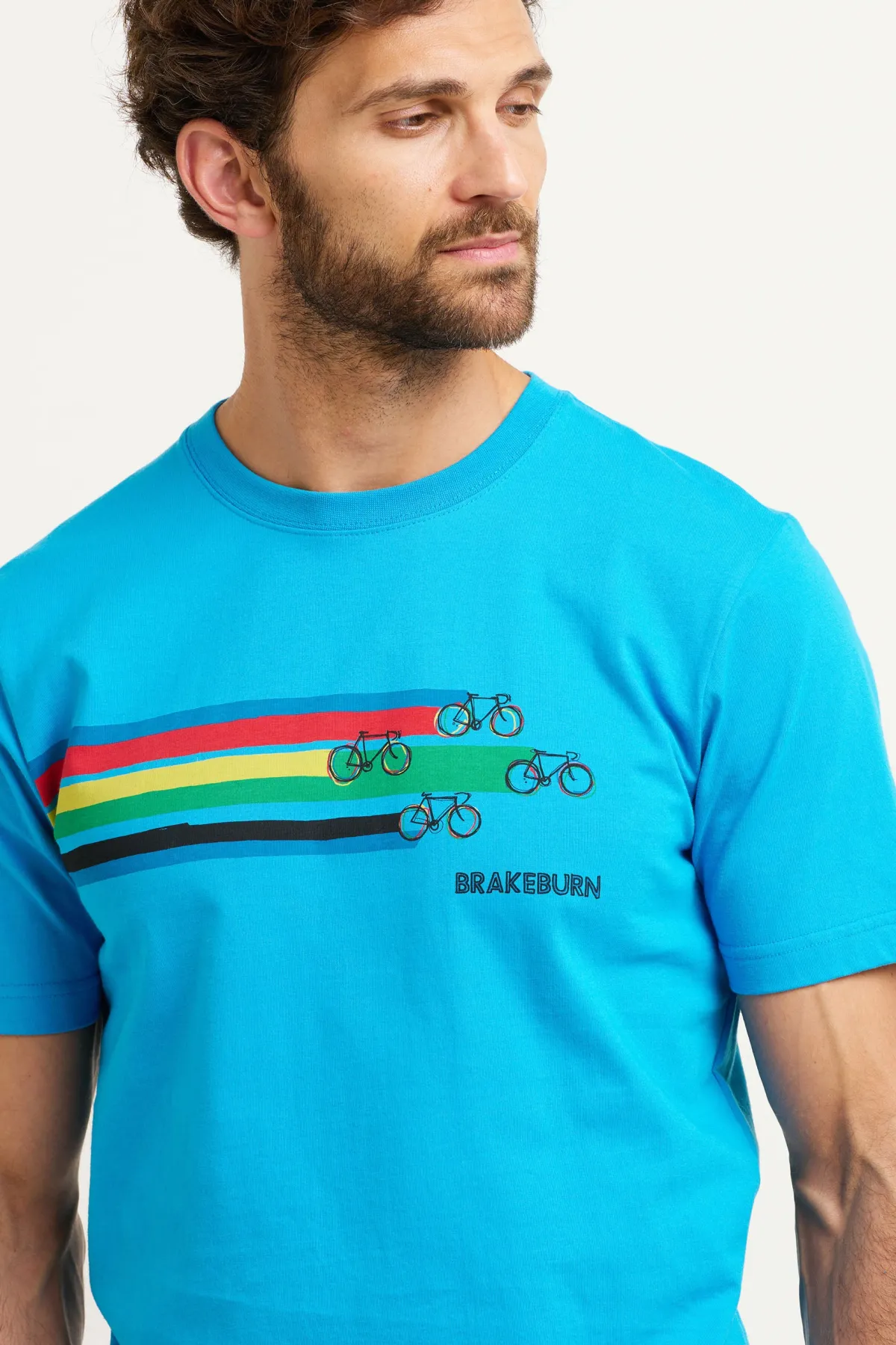 Brakeburn Bike Stripe Tee Blue Store
