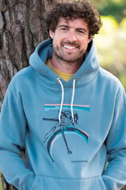 Brakeburn Bikes Hoodie Blue Outlet