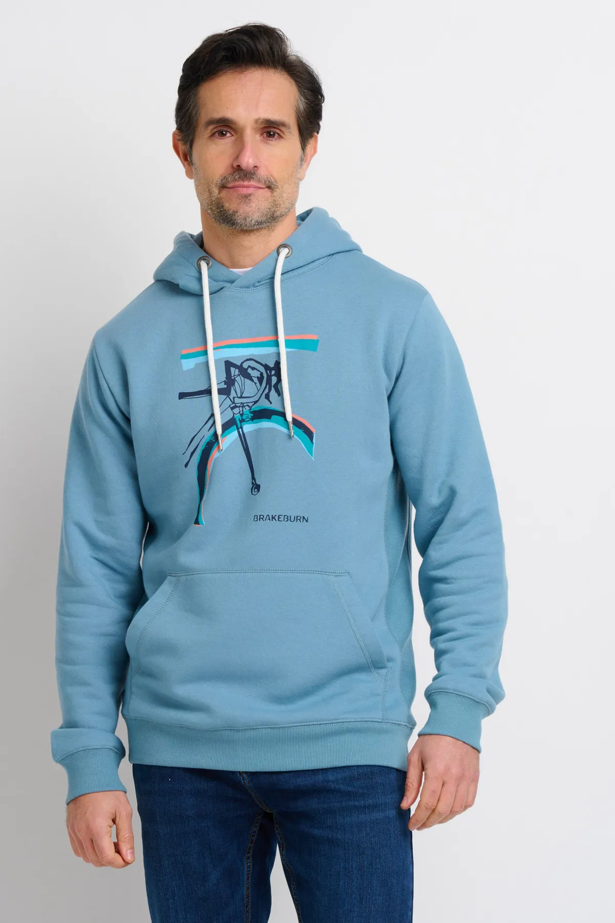 Brakeburn Bikes Hoodie Blue Outlet
