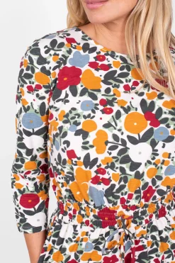Brakeburn Bloom Floral Jumpsuit Cream Sale