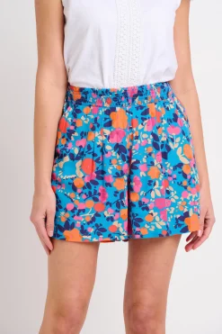 Brakeburn Bloom Floral Shorts Blue Shop