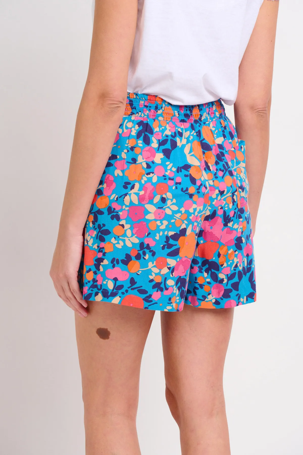 Brakeburn Bloom Floral Shorts Blue Shop