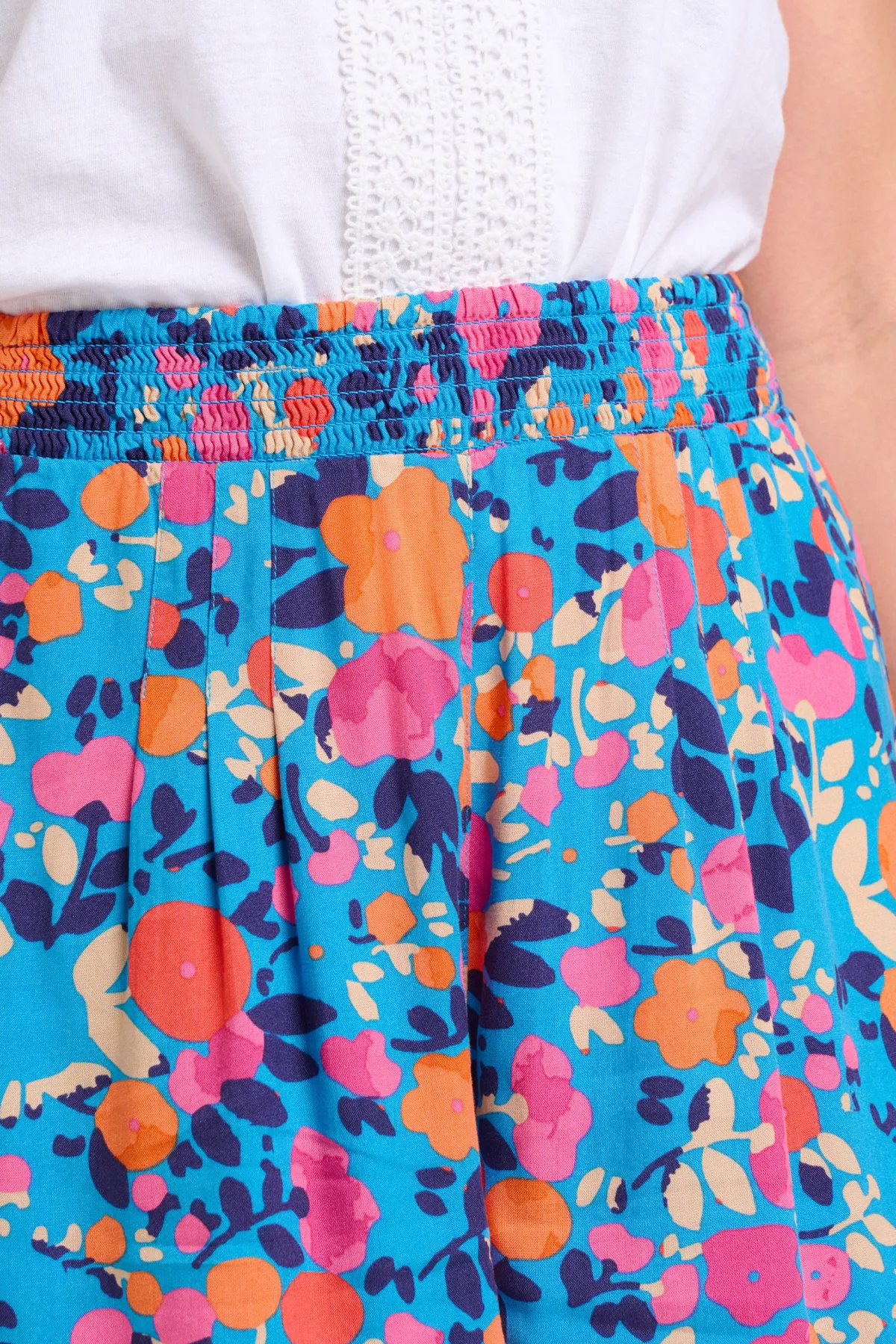 Brakeburn Bloom Floral Shorts Blue Shop