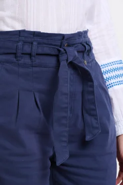 Brakeburn Blue Paperbag Shorts Navy Discount