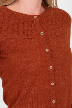 Brakeburn Bobble Cardigan Burgundy Cheap