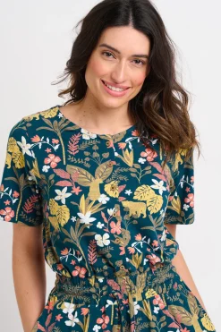 Brakeburn Botanical Jungle Jumpsuit Green Outlet