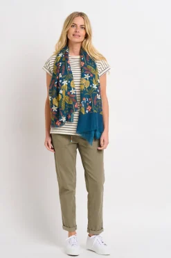 Brakeburn Botanical Jungle Scarf Khaki Online