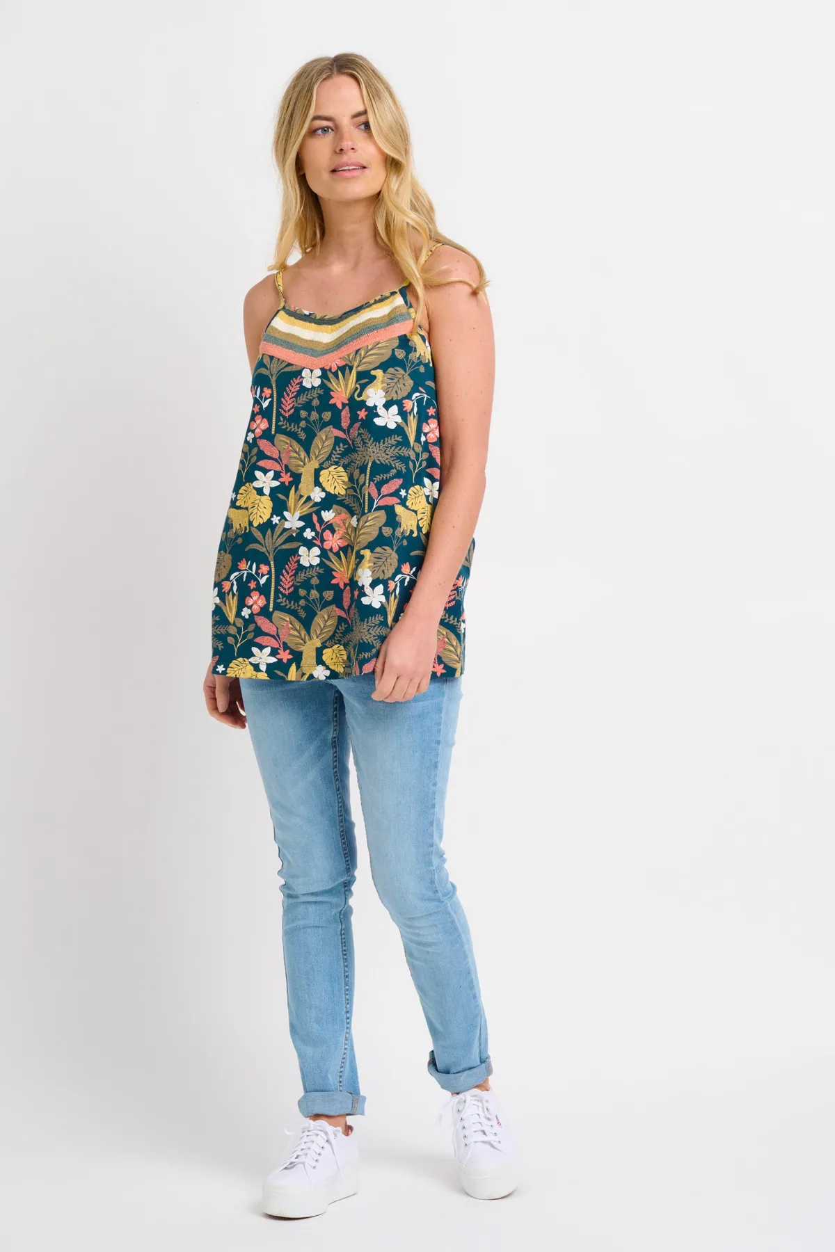 Brakeburn Botanical Jungle Vest Green Store
