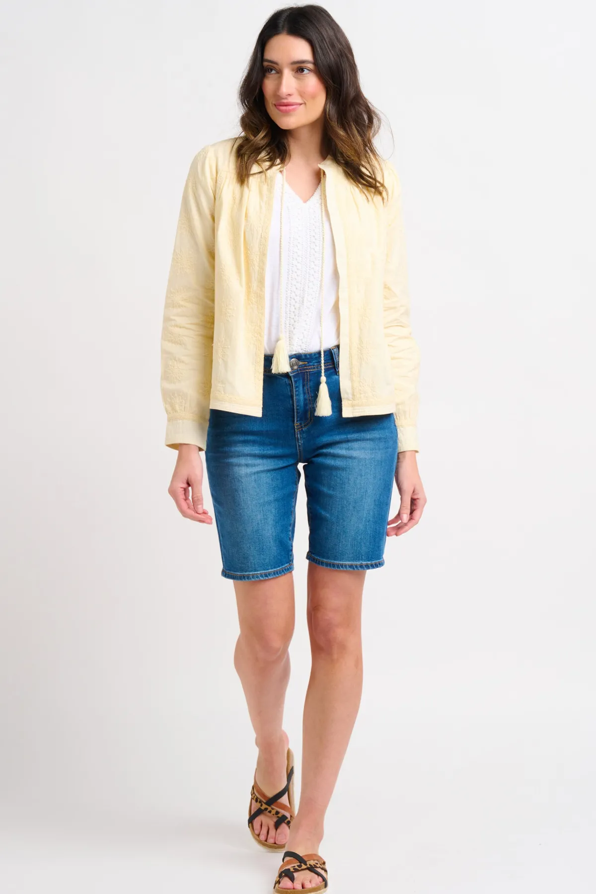 Brakeburn Broderie Bomber Cream Best