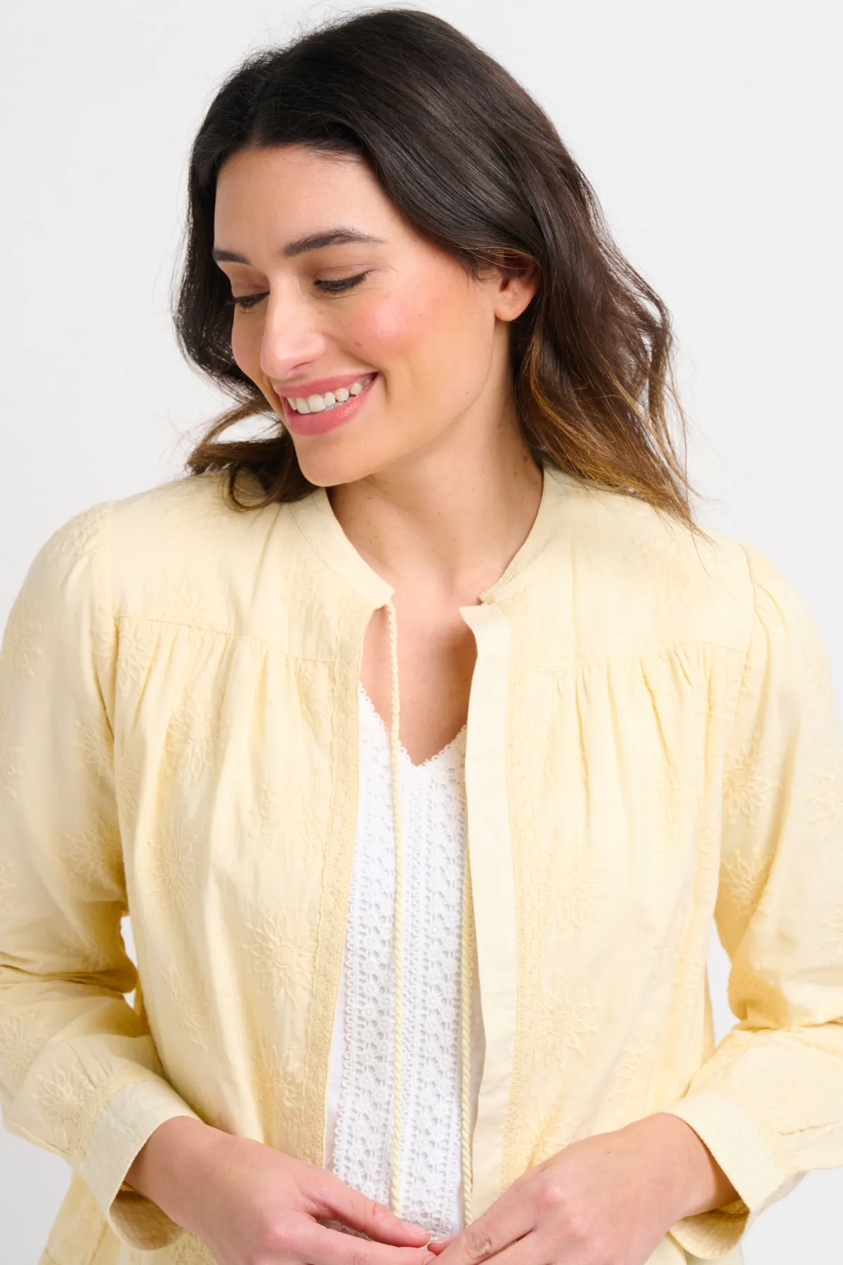 Brakeburn Broderie Bomber Cream Best
