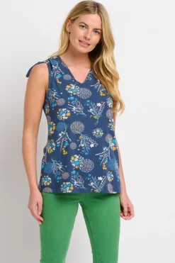 Brakeburn Bursting Blooms Vest Blue Hot