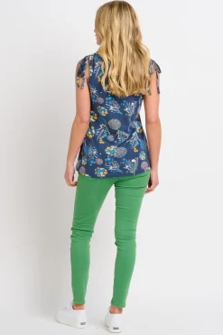 Brakeburn Bursting Blooms Vest Blue Hot