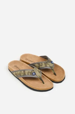 Brakeburn Camo Flip Flops Green Cheap