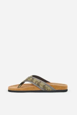 Brakeburn Camo Flip Flops Green Cheap