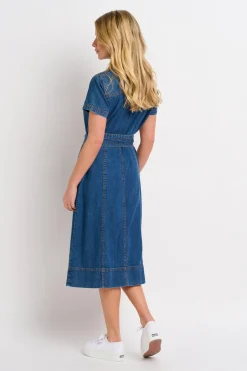 Brakeburn Caris Shirt Dress Blue Best