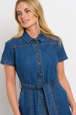 Brakeburn Caris Shirt Dress Blue Flash Sale