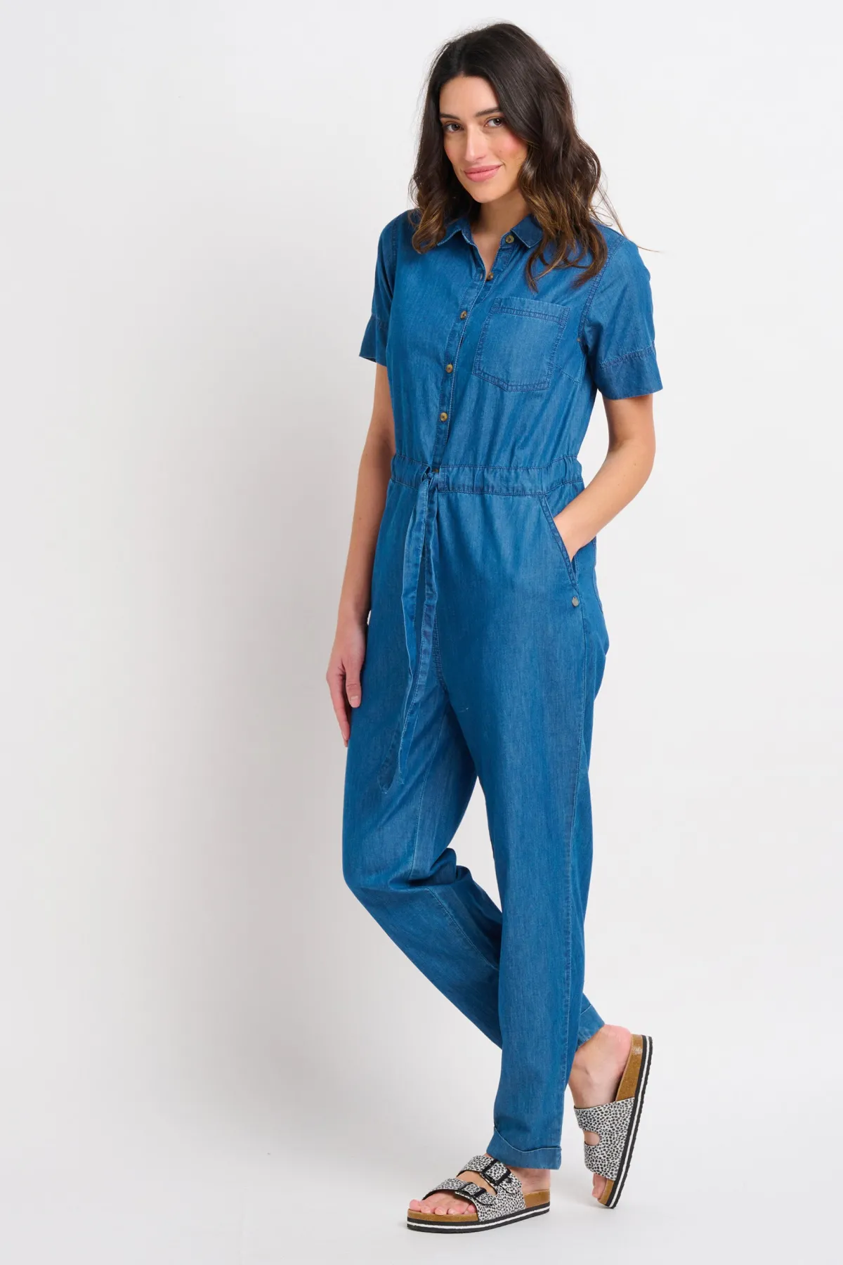 Brakeburn Charlie Jumpsuit Coral Clearance
