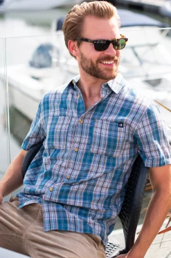 Brakeburn Checked Shirt Blue Sale