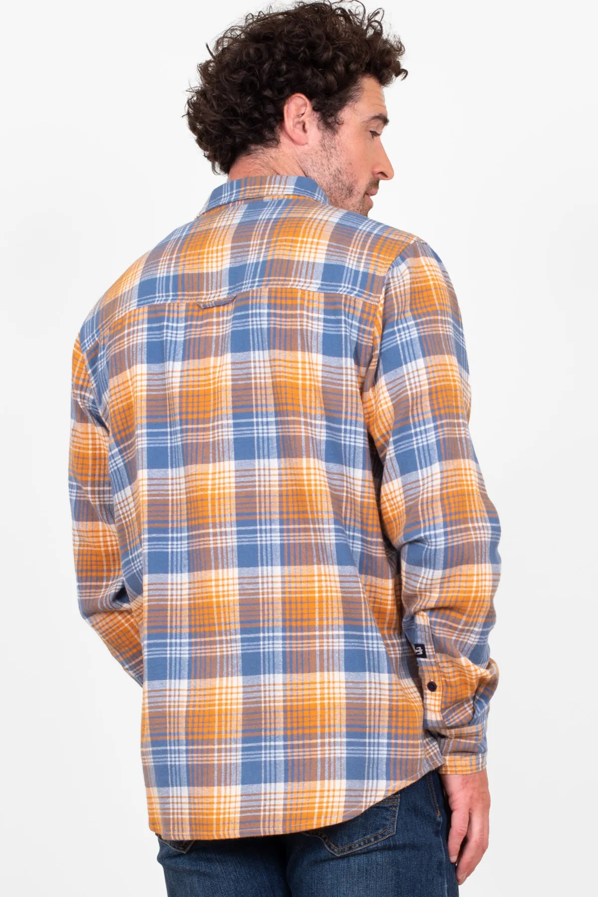 Brakeburn Checked Shirt Blue Hot