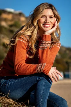 Brakeburn Classic Fairisle Cardigan Green Best