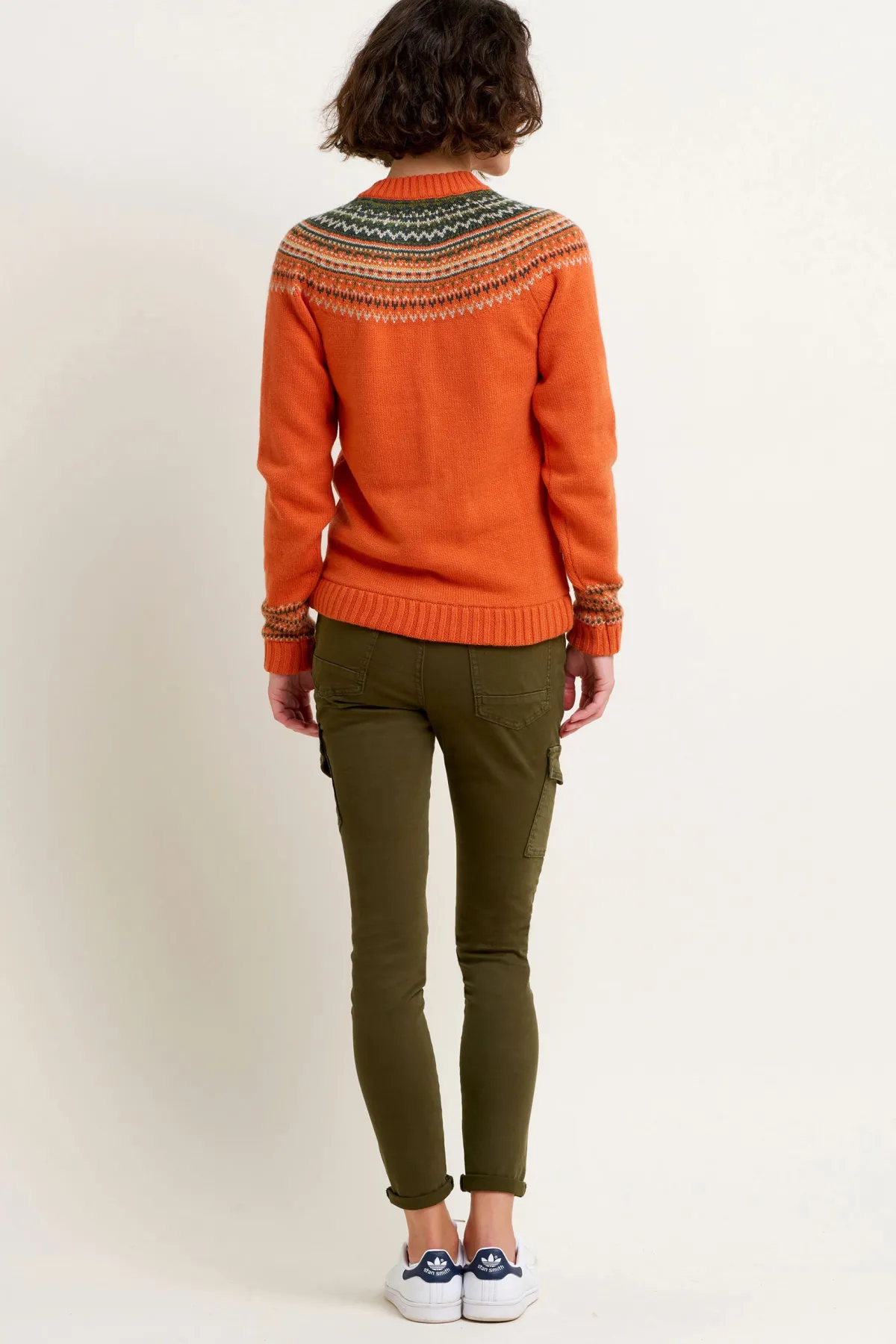 Brakeburn Classic Fairisle Cardigan Green Best