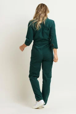 Brakeburn Cleo Cord Jumpsuit Green Best