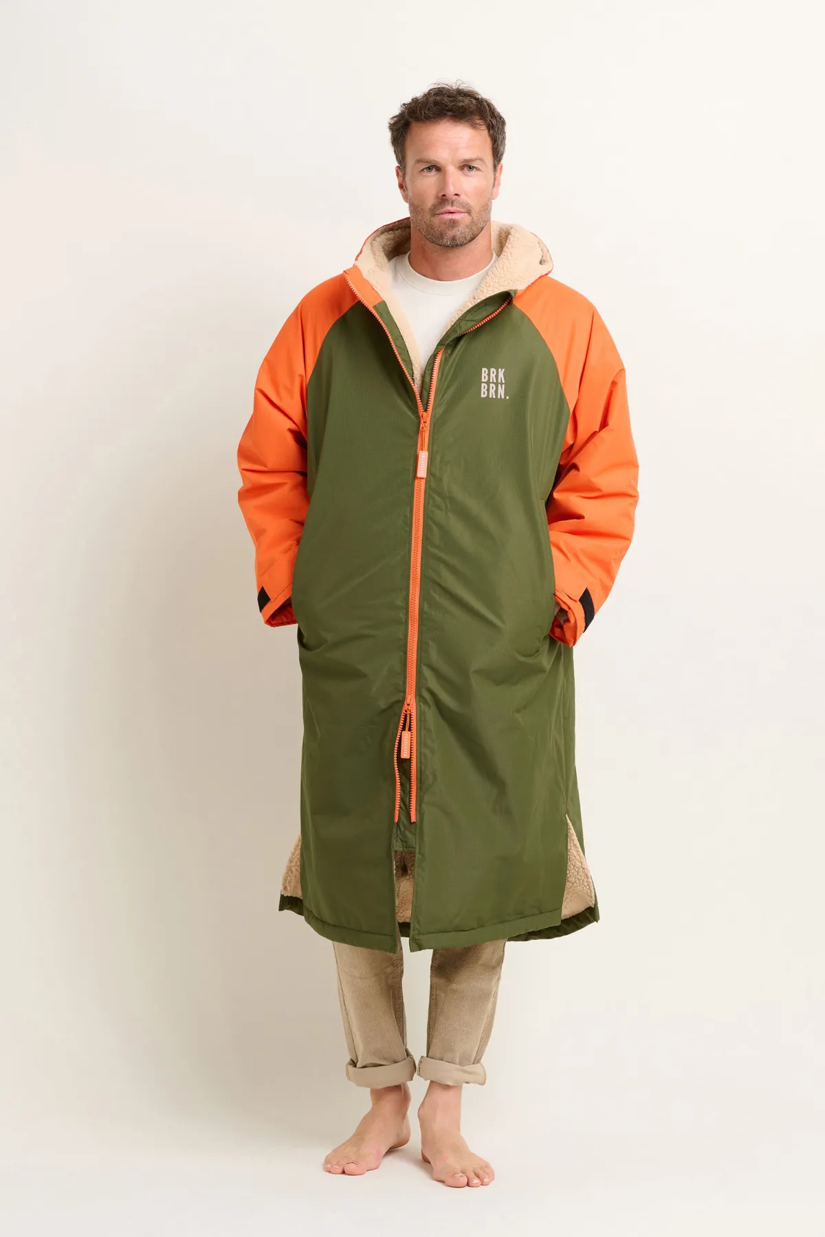 Brakeburn Colour Block Chinook Changing Robe Cream Hot