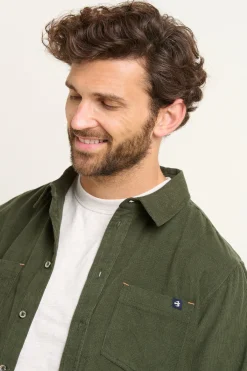 Brakeburn Corduroy Shirt Khaki Outlet