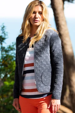 Brakeburn Cotton Quilted Liner Jacket Navy Sale