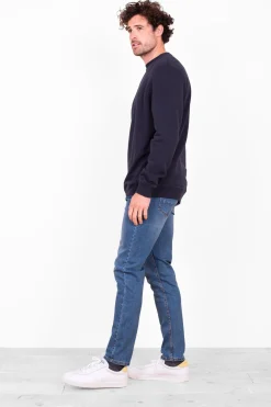 Brakeburn Crew Neck Sweat Navy Best Sale