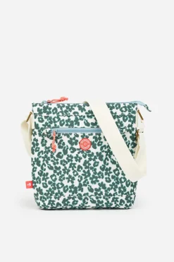 Brakeburn Cross Body Leopard Floral Bag Khaki Fashion