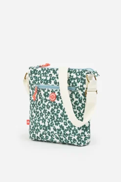 Brakeburn Cross Body Leopard Floral Bag Khaki Fashion