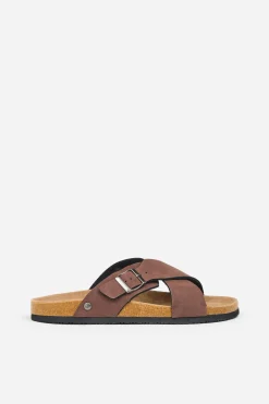 Brakeburn Cross Over Sandal Brown Outlet