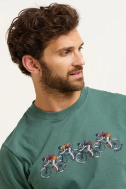 Brakeburn Cyclist Tee Green Fashion