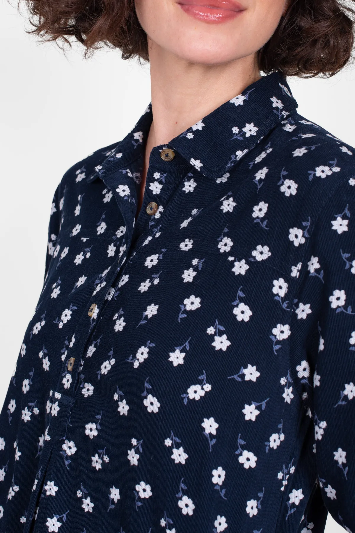 Brakeburn Daisy Cord Dress Navy Best Sale