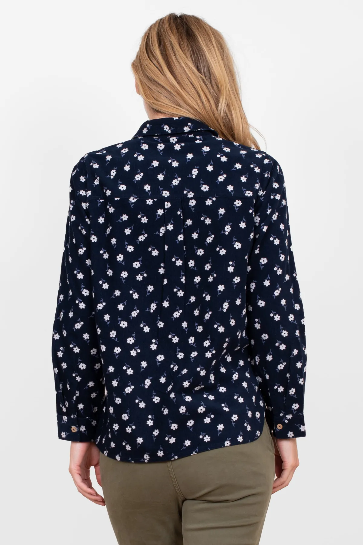 Brakeburn Daisy Cord Shirt Navy Discount