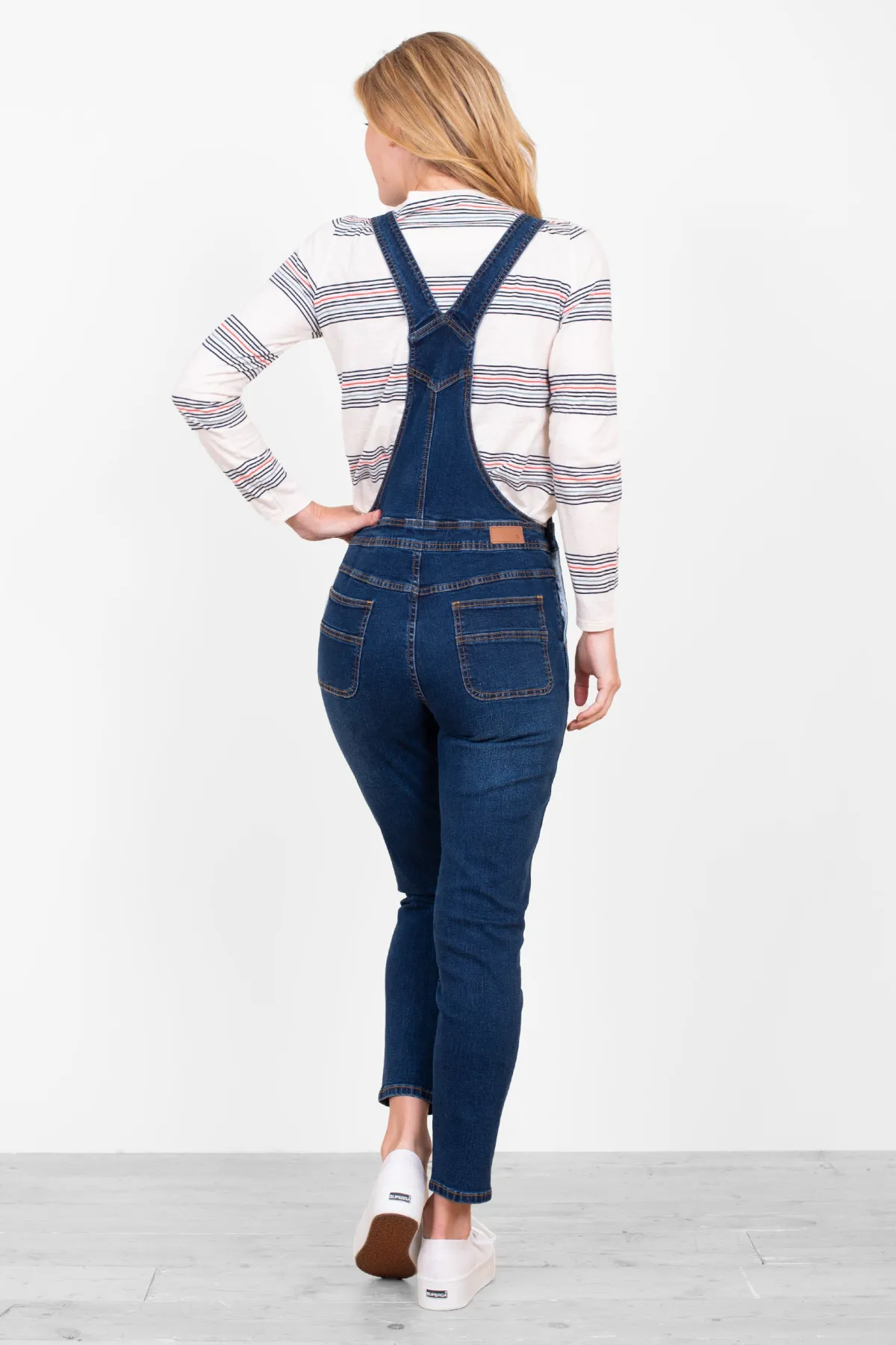 Brakeburn Denim Dungarees Navy Cheap