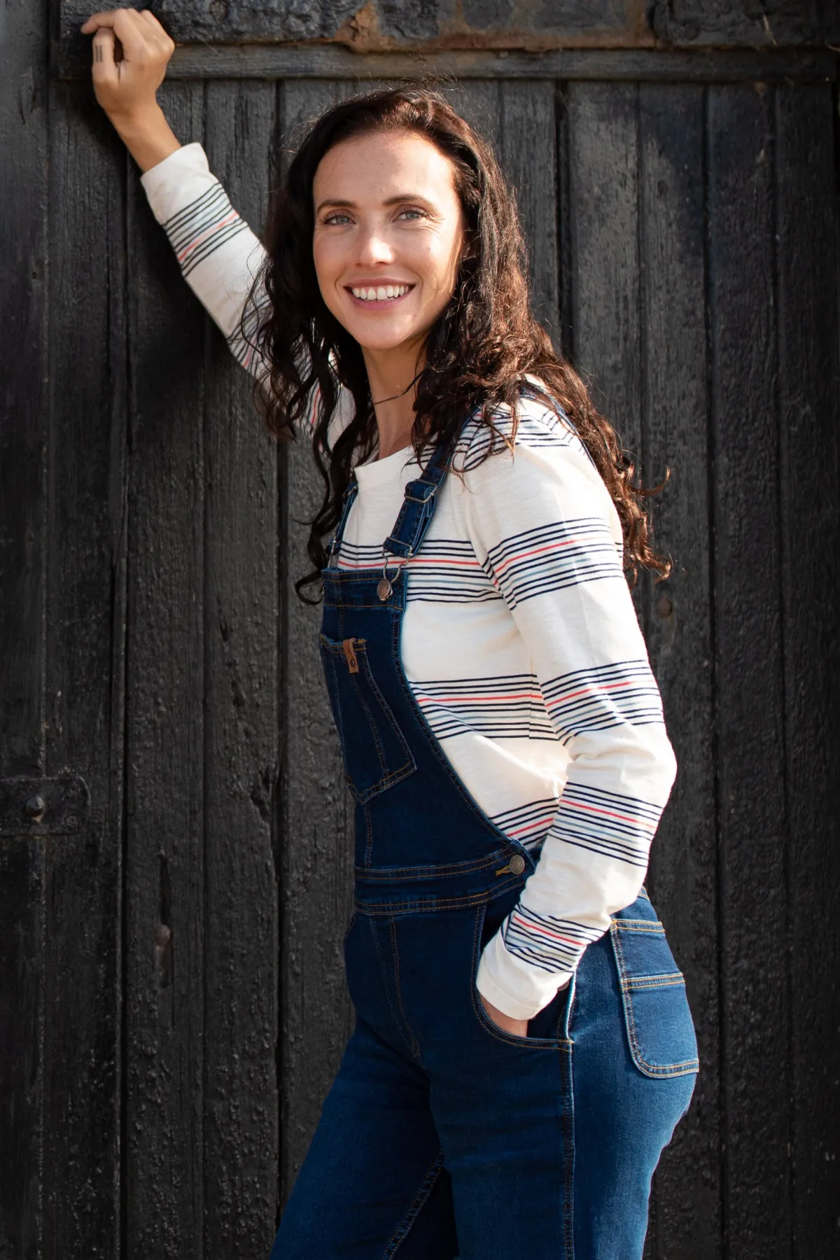 Brakeburn Denim Dungarees Navy Shop