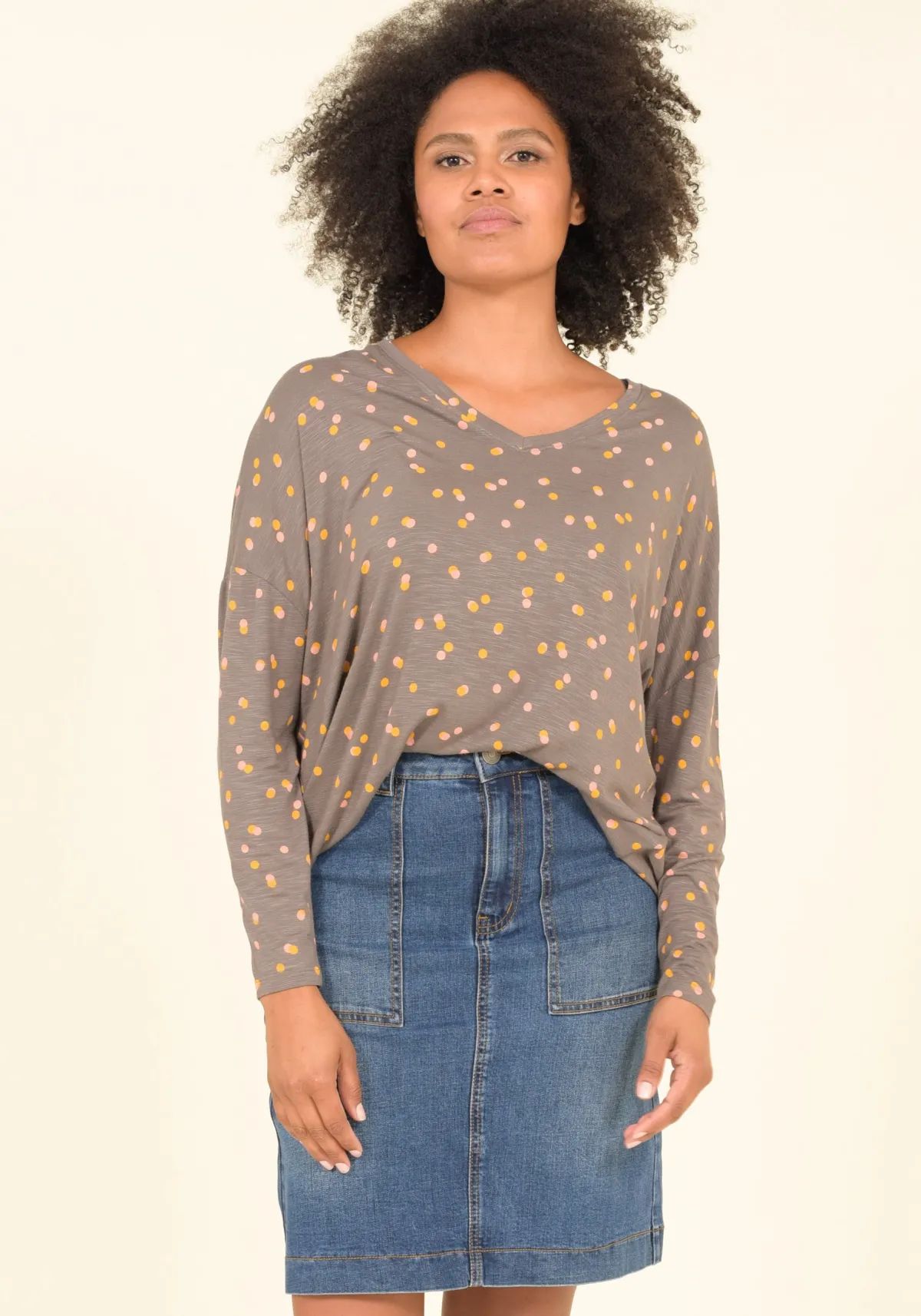 Brakeburn Denim Skirt Blue Outlet