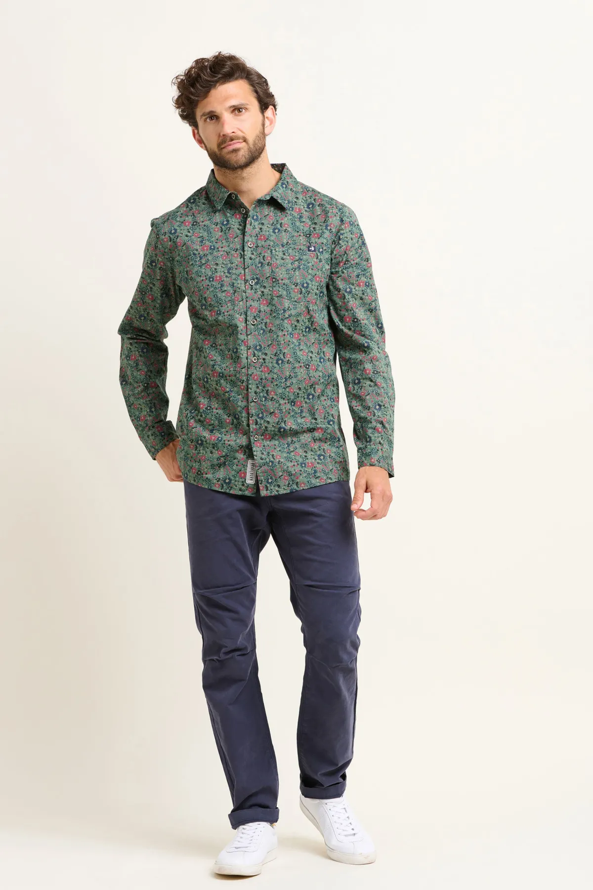 Brakeburn Ditsy Shirt Green Shop