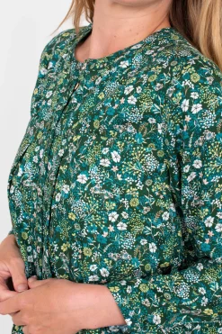 Brakeburn Ditsy Shirt Dress Green Best Sale