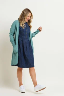 Brakeburn Edge To Edge Cardigan Blue Hot