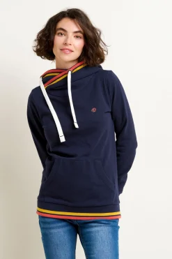 Brakeburn Elise Tipping Hoodie Navy Outlet