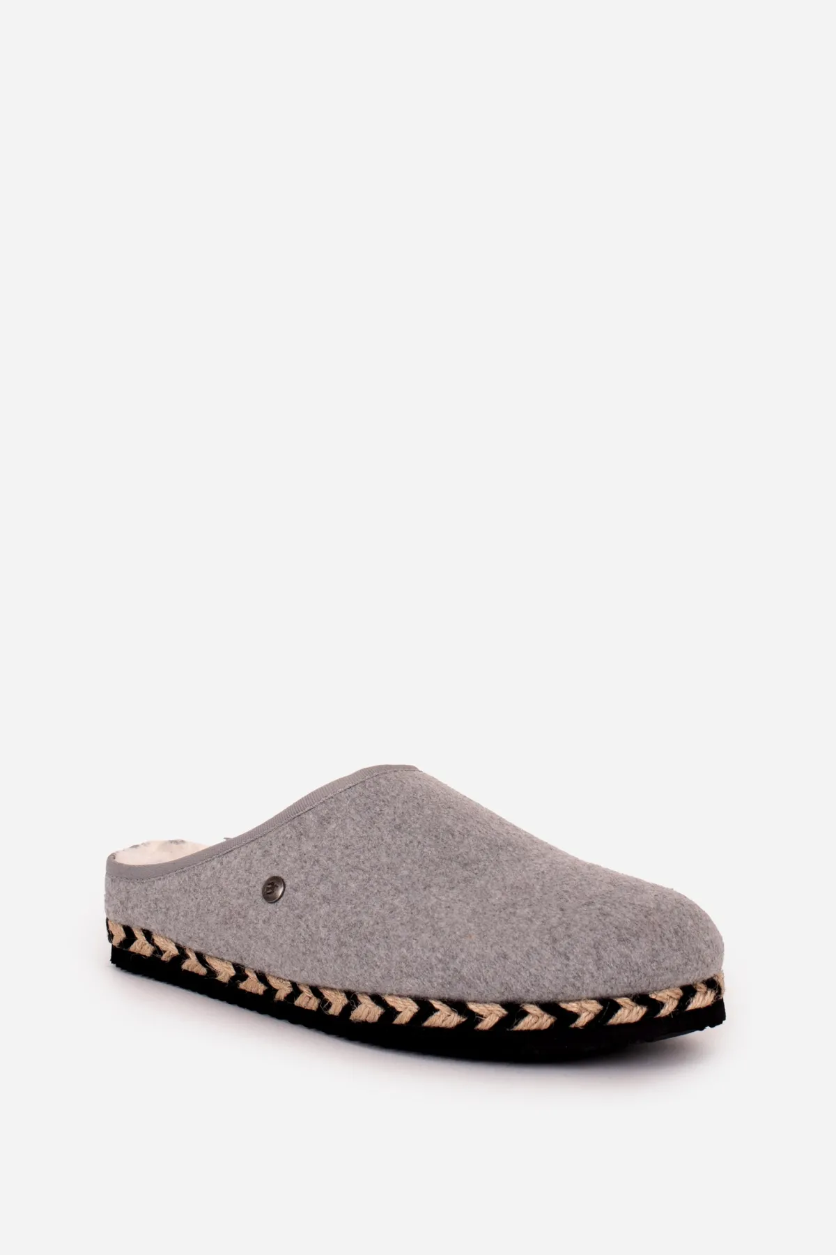 Brakeburn Felt Slip On Slipper Grey New